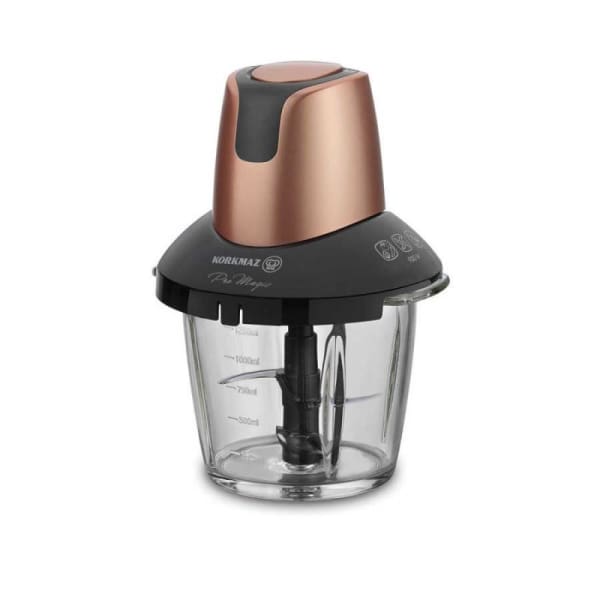 Mini Hachoir KORKMAZ Food Processor - BOLEN VERRE-900W Mini Hachoir KORKMAZ Food Processor - BOLEN VERRE-900W